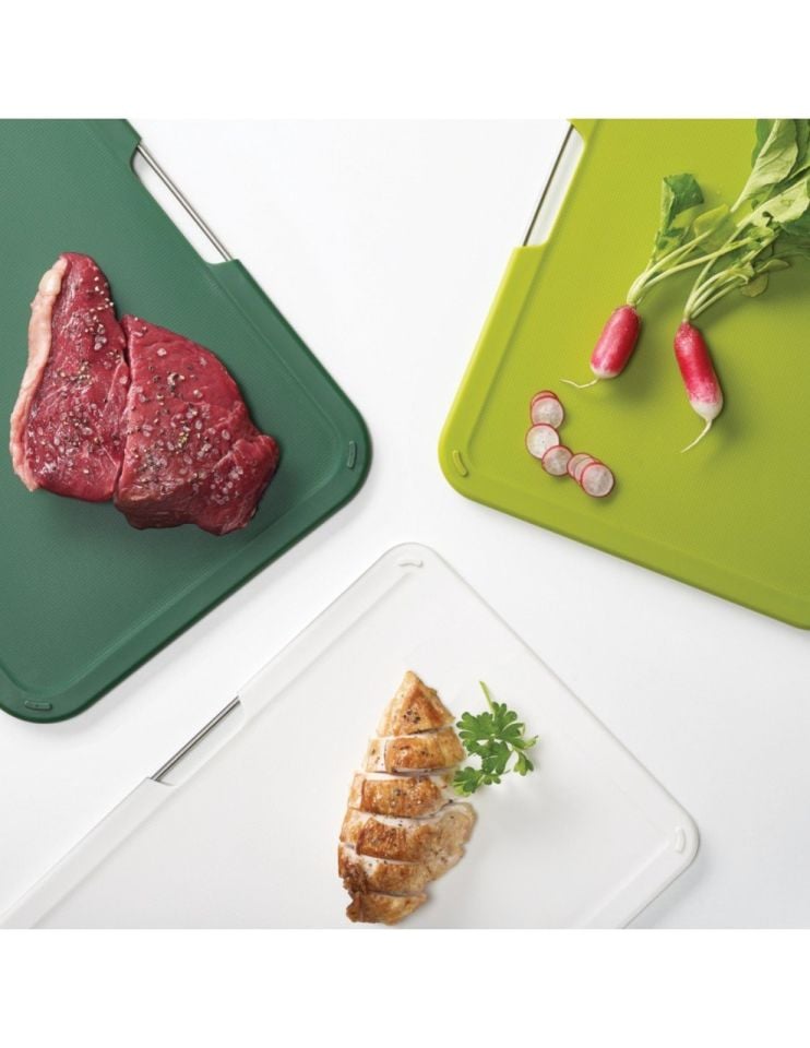 Joseph Joseph Nest™ Büyük 3'lü Kesme Tahtası Seti - Yeşil