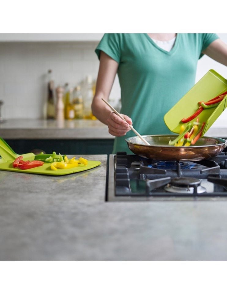 Joseph Joseph Chop2Pot™ Küçük Katlanır Kesme Tahtası - Yeşil
