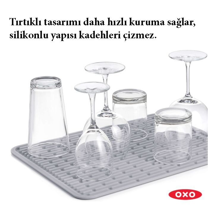 Oxo Silikon Kurutma Matı / Dikdörtgen