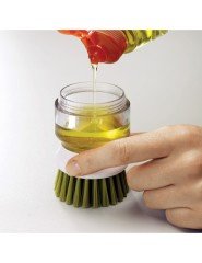 Joseph Joseph Palm Scrub™ Deterjan Hazneli Bulaşık Fırçası ve Standı