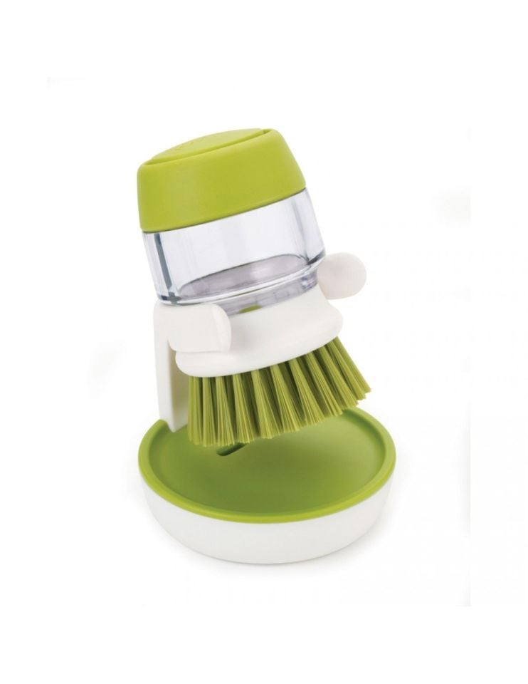 Joseph Joseph Palm Scrub™ Deterjan Hazneli Bulaşık Fırçası ve Standı