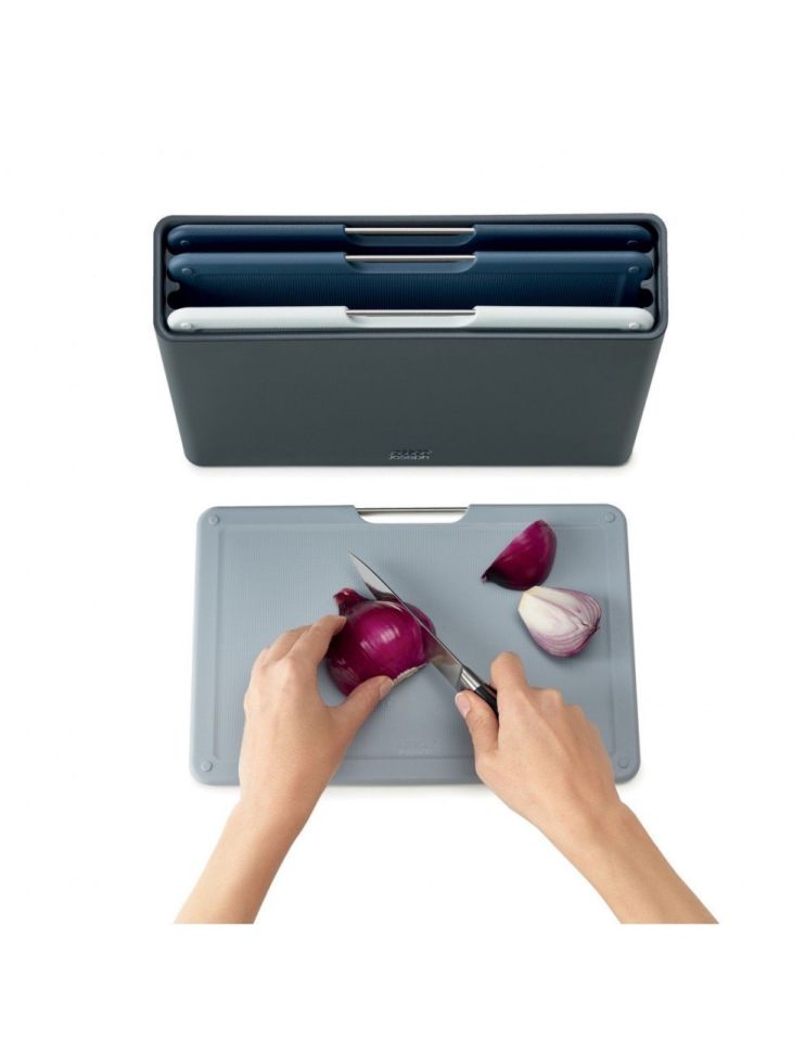 Joseph Joseph Folio™ Büyük Kesme Tahtası Seti - Grafit