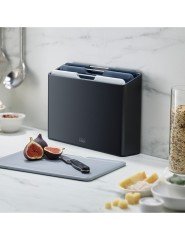 Joseph Joseph Folio™ Büyük Kesme Tahtası Seti - Grafit