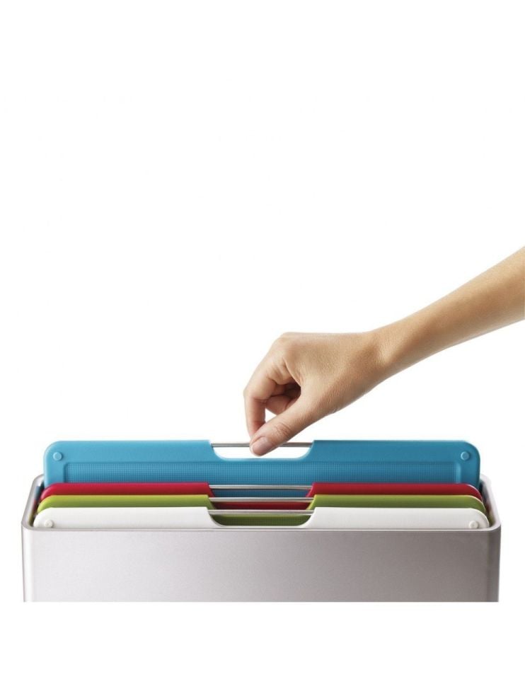 Joseph Joseph Folio™ Büyük Kesme Tahtası Seti - Gümüş