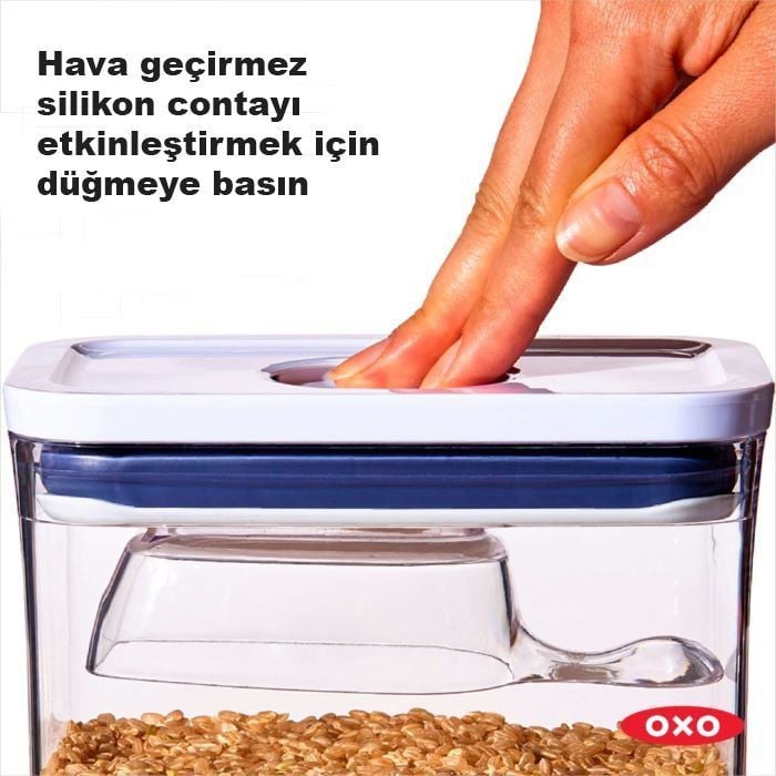 Oxo Saklama Kabı Pop Büyük Kare - Uzun - 5.6 lt