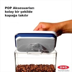 Oxo Saklama Kabı Pop Büyük Kare - Uzun - 5.6 lt