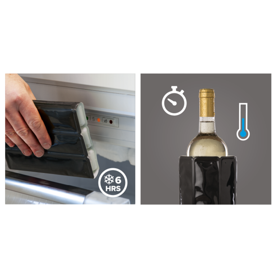 Vacu Vin Şarap Soğutucu Kılıf / Silver