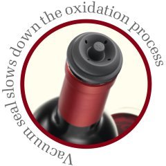 Vacu Vin Şarap Vakum Seti / Beyaz (1 pompa + 3 tıpa)