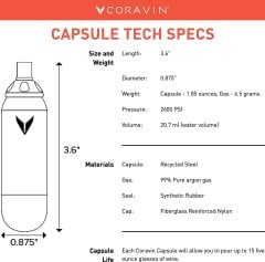 Coravin™ Argon Kapsül - 3'lü Set