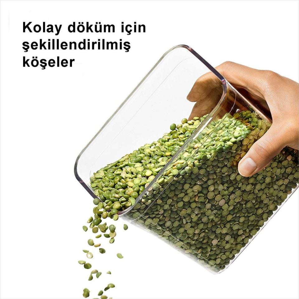 Oxo Steel Büyük Kare Kısa - 2.6 Litre