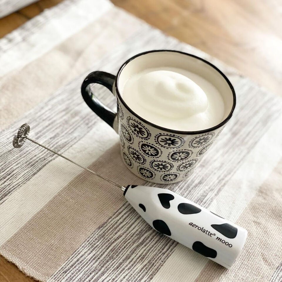 Aerolatte Orijinal Buharsız Süt Köpürtücü, To-Go Saklama Kılıflı, Moo