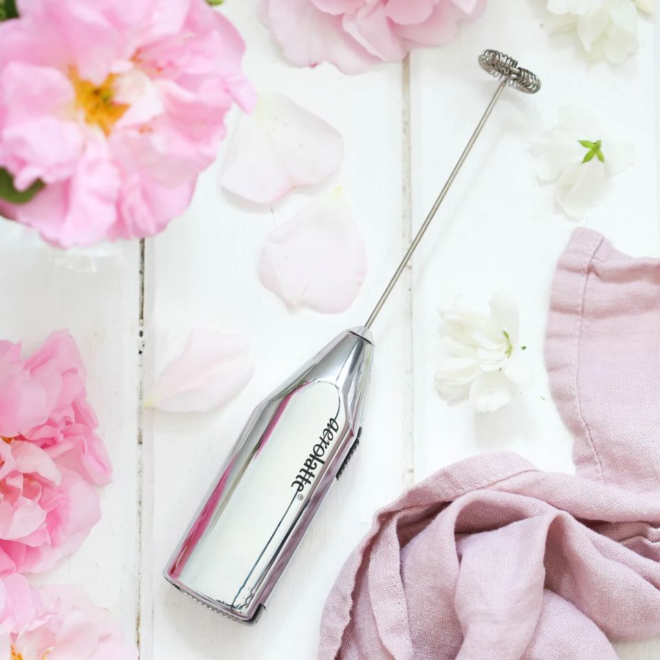 Aerolatte Orijinal Buharsız Süt Köpürtücü, Parlak Krom