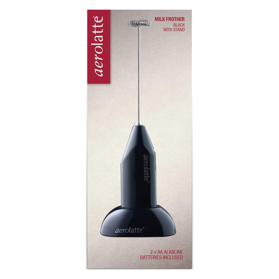 Aerolatte Orijinal Buharsız Süt Köpürtücü, Standlı Siyah