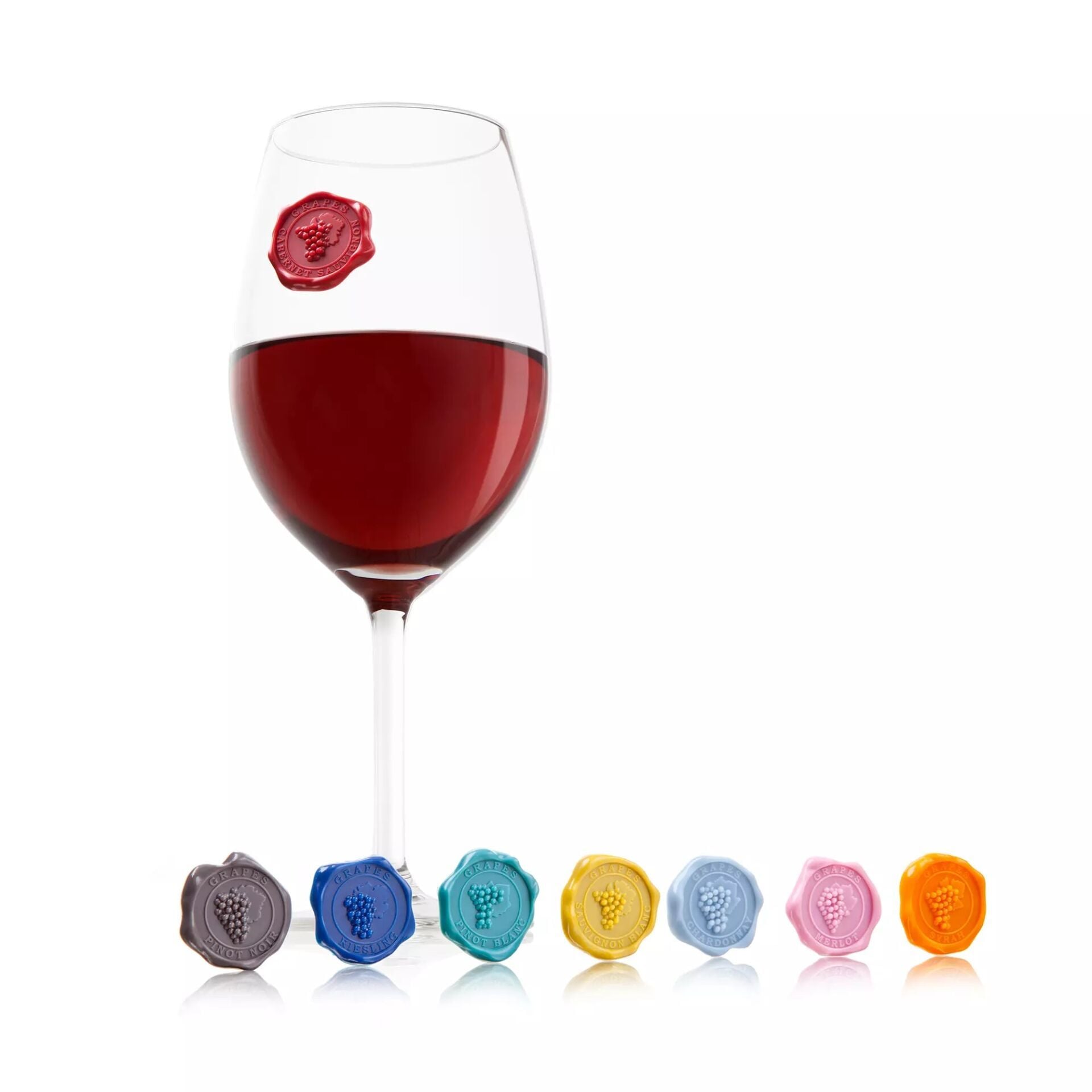 Vacu Vin Bardak İşaretleyiciler (8'li) - Glass Markers / Classic