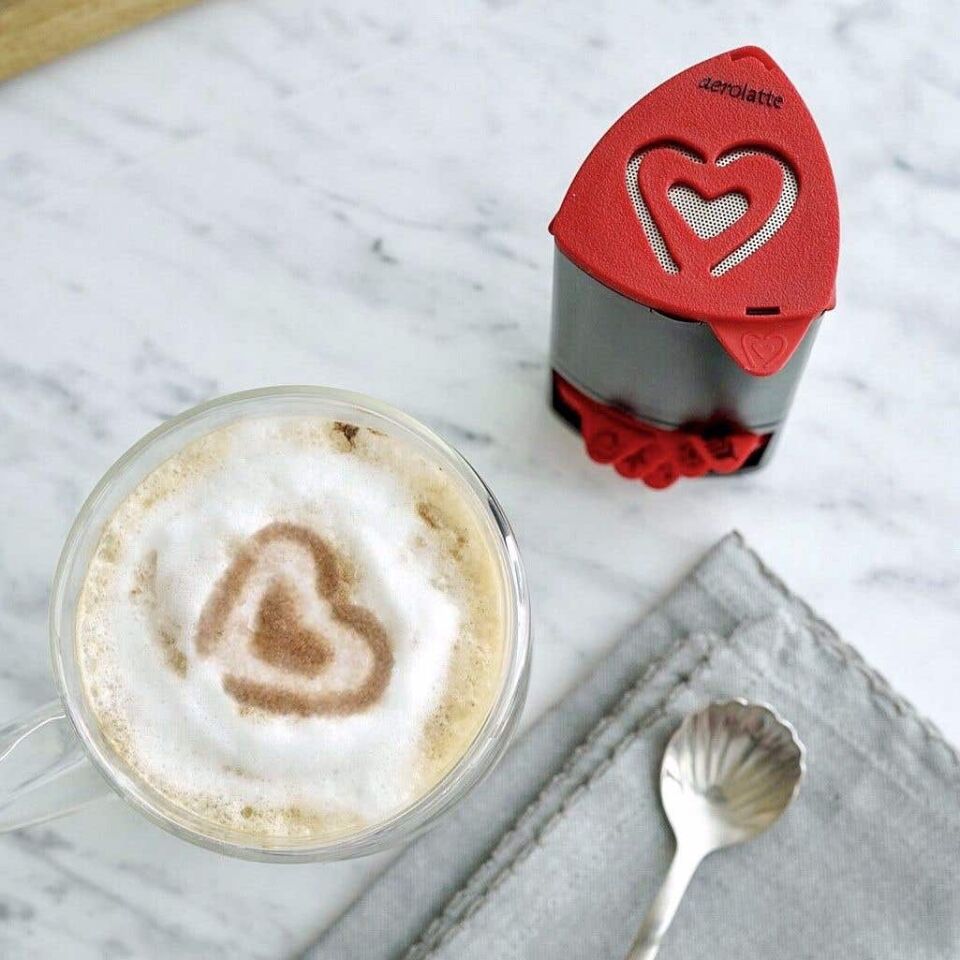 Aerolatte Cappuccino Artist Şablonu, 6 değiştirilebilir eğlenceli tasarım