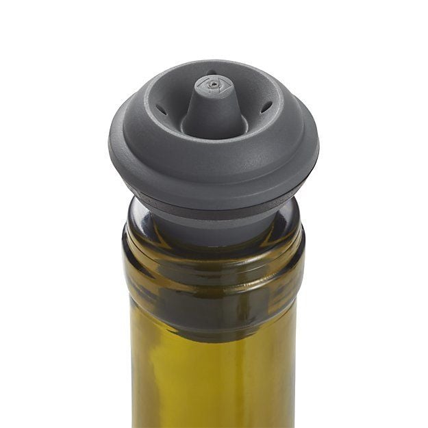 Vacu Vin Şarap Tıpa Seti 2'li / Gri