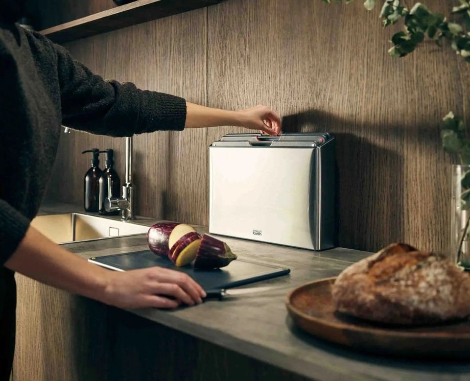 Joseph Joseph Folio Steel 4pc Board Set (S/Steel)