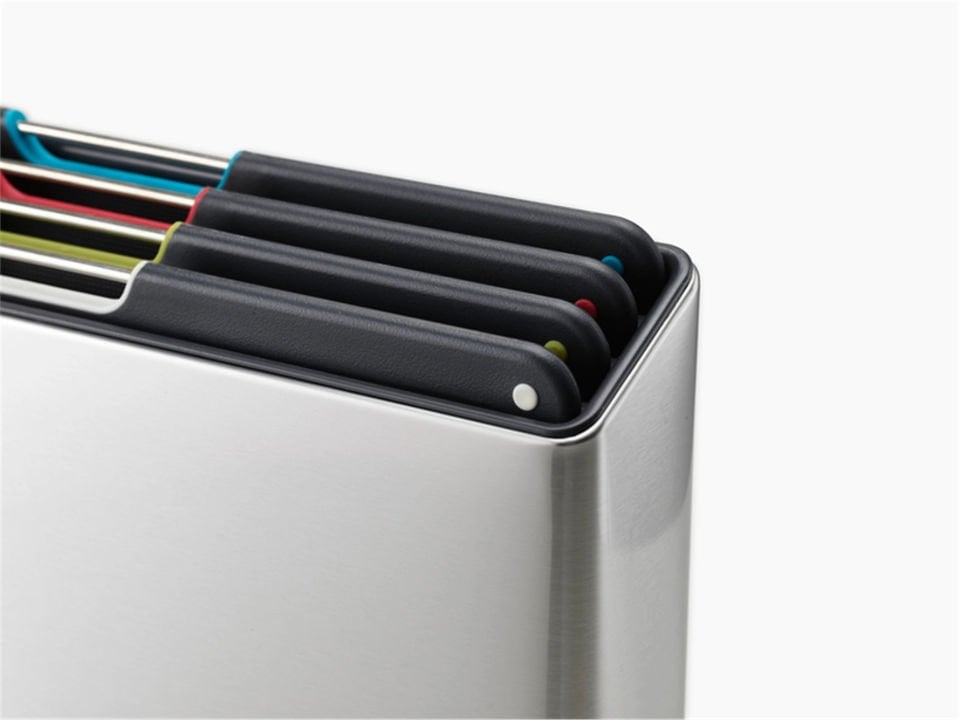 Joseph Joseph Folio Steel 4pc Board Set (S/Steel)