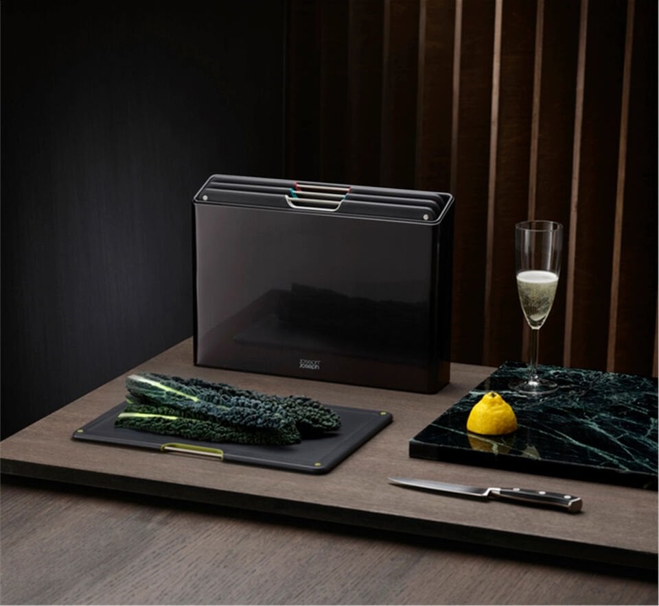 Joseph Joseph Folio Steel 4pc Board Set (C/Black)