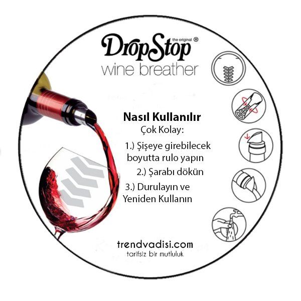 DropStop Minidisk Şampanya Ağızlığı / Altın rengi (5'li paket)