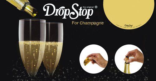 DropStop Minidisk Şampanya Ağızlığı / Altın rengi (5'li paket)