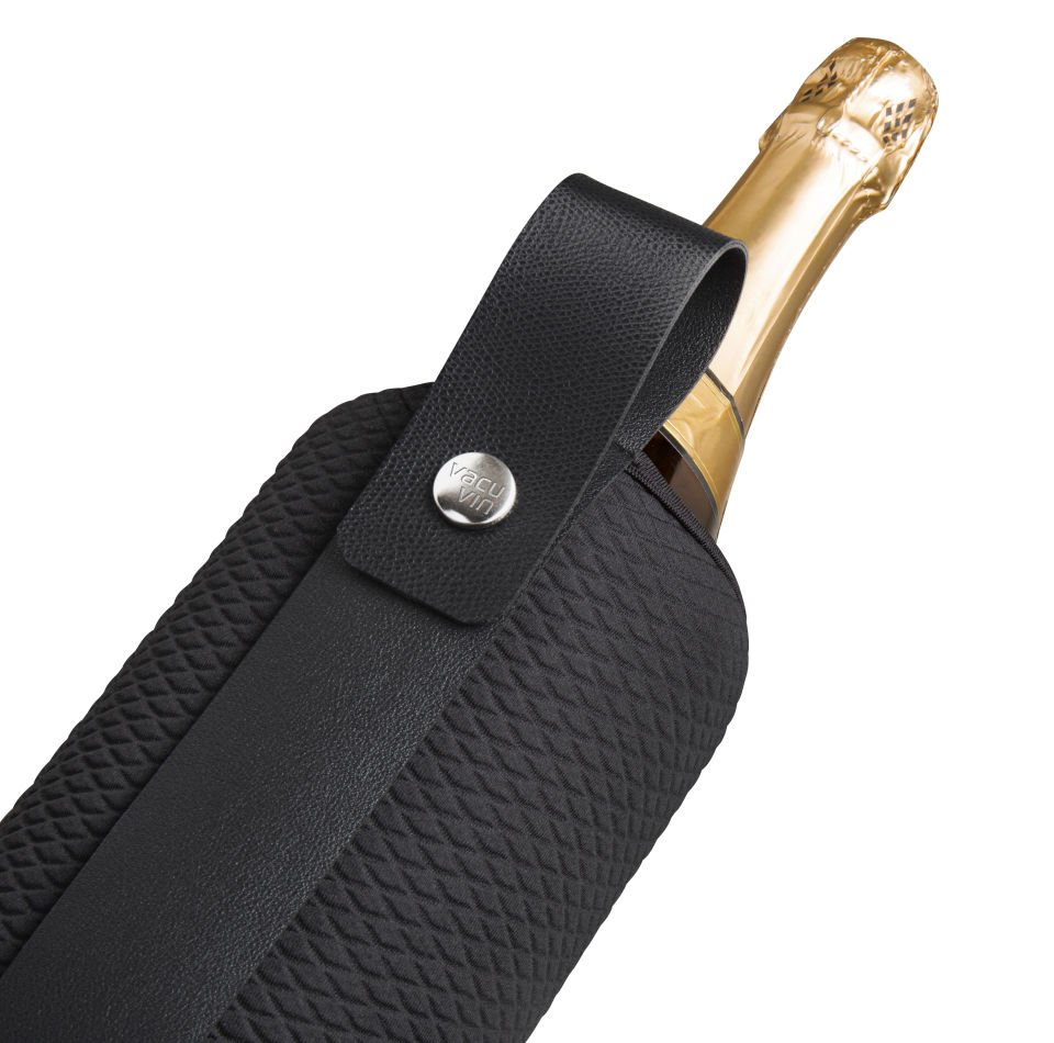 Vacu Vin Aktif Esnek Şarap / Şampanya Soğutucu Artico, Siyah Limited Edition