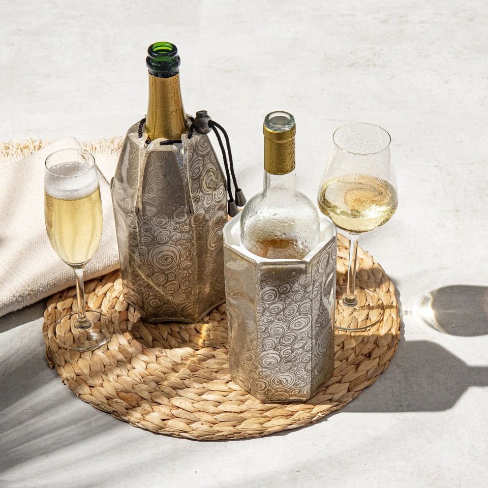 Vacu Vin Aktif Şarap & Şampanya Soğutucu, Platin