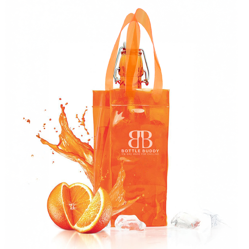 Bottle Buddy Ice Bag - Şişe & Şarap Soğutucu Buz Çantası - Turuncu