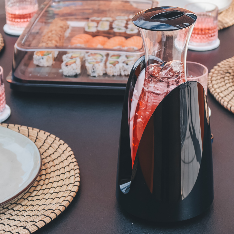 Vacu Vin Aktif Soğutucu Karaf, Siyah