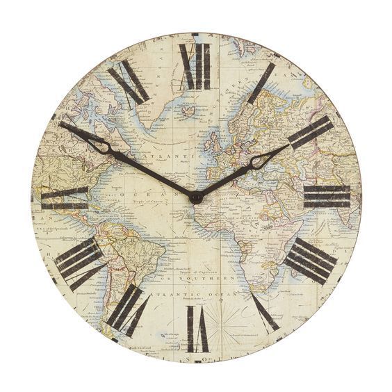 World Map Clock / Duvar Saati