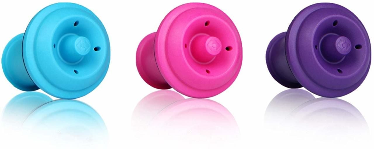 Vacu Vin Tıpa Seti 3'lü / Pembe & Mavi & Mor