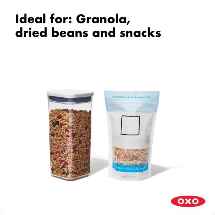 Oxo Saklama Kabı Pop Orta Kare - Kısa - 1.6 lt